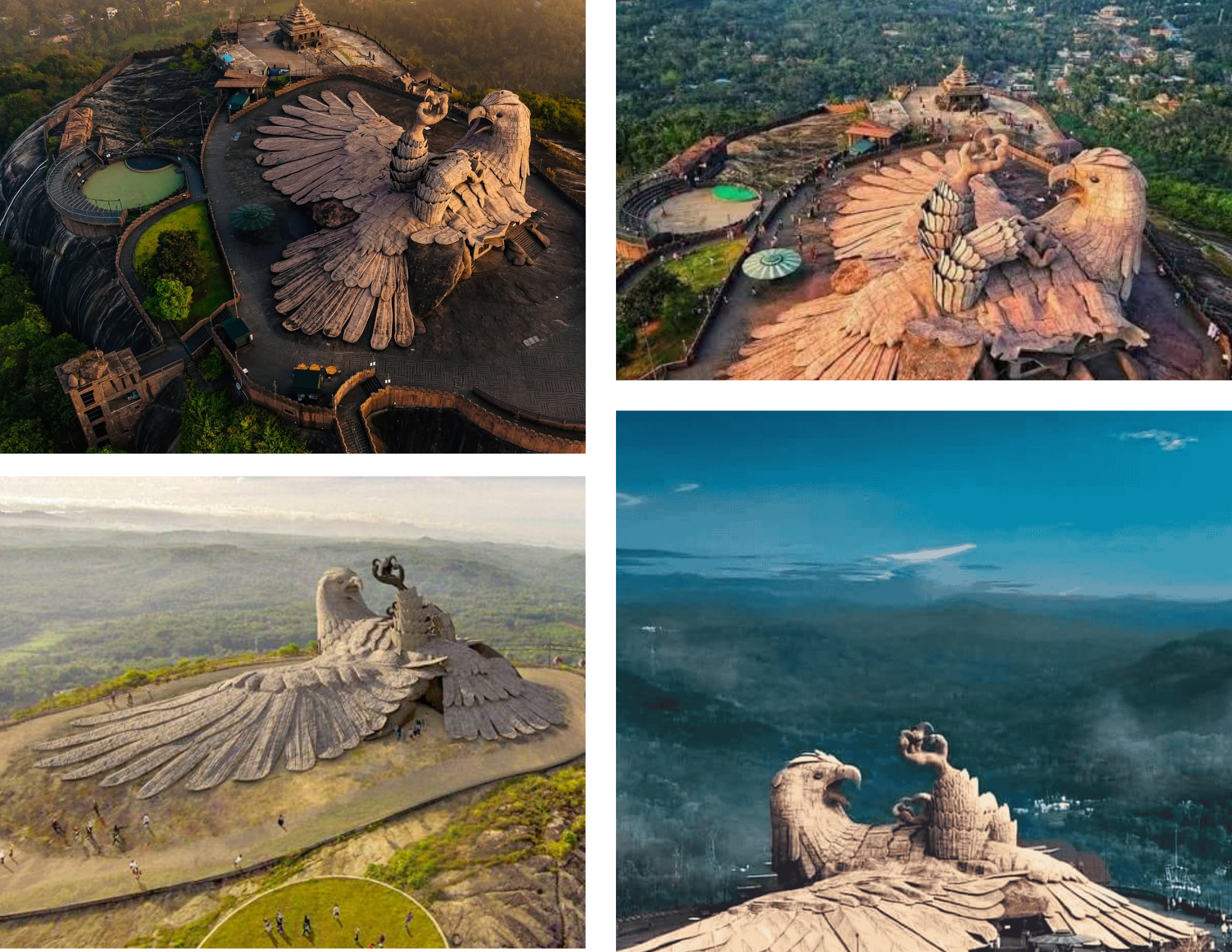 Jatayu Earth Center sightseeing taxi Kerala for adventure and ropeway trip