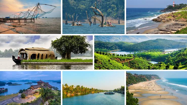 Kerala sightseeing taxi package covering Munnar, Thekkady, Alappuzha, and Kovalam for family and couple tours